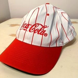 '90s embroidered Coca-Cola snapback adjustable made in USA vintage hat